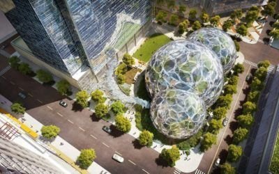 Los increíbles domos geodésicos llenos de plantas de Amazon en Seattle