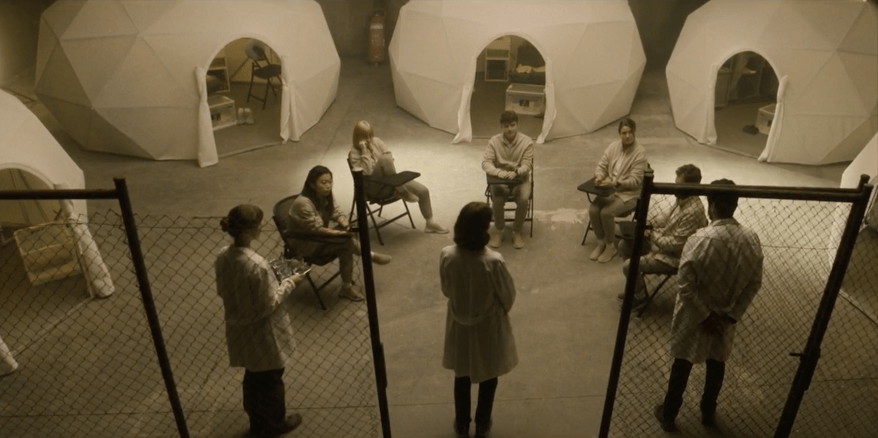 the head los domos geodésicos de geodomes immersive experiences en la serie The Head